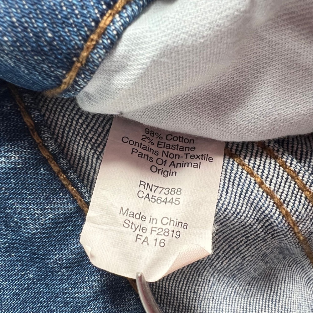 MADEWELL THE SLIM BOYJEAN in Walton Wash Skinny Jeans Style F2819 Size 25 - Picture 16 of 16